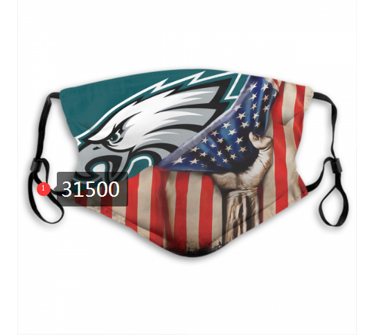 NFL 2020 Philadelphia Eagles #86 Dust mask with filter->nfl dust mask->Sports Accessory